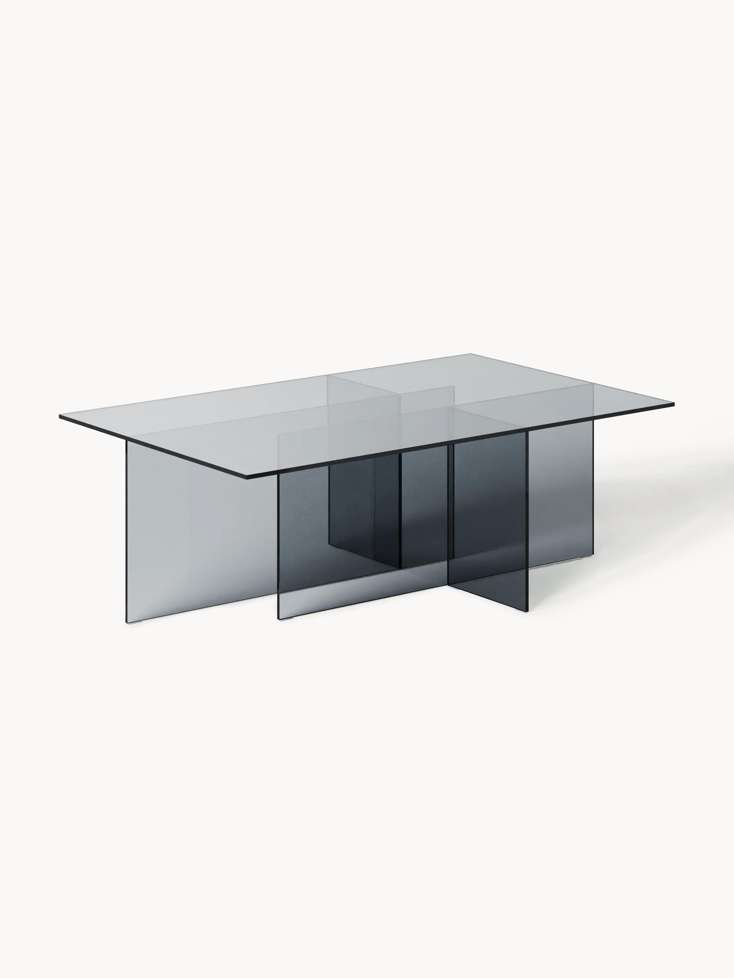 Simpales Anouk Coffee Table, W 102 cm, in Glass