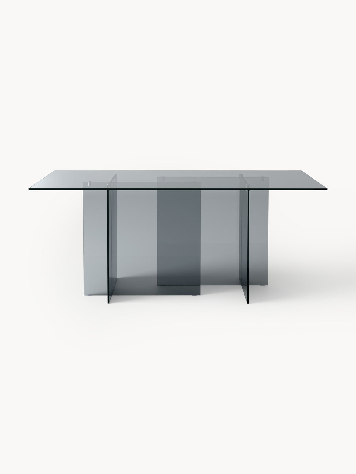 Simpales Anouk Dining Table, Glass, 180 x 90 cm
