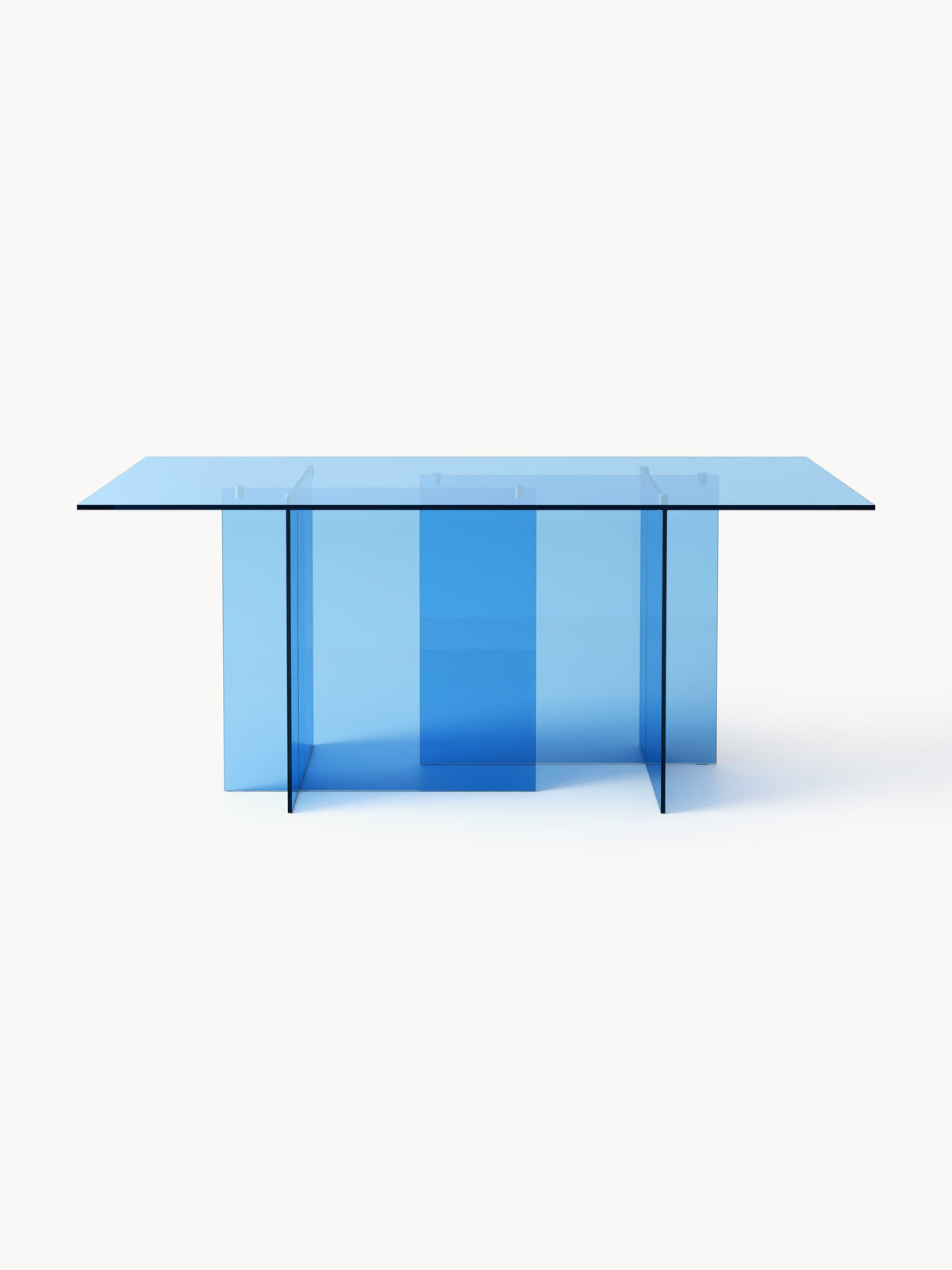 Simpales Anouk Dining Table, Glass, 180 x 90 cm