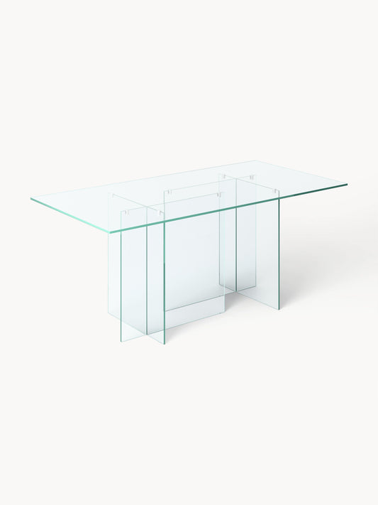 Simpales Anouk Dining Table, Glass, 180 x 90 cm