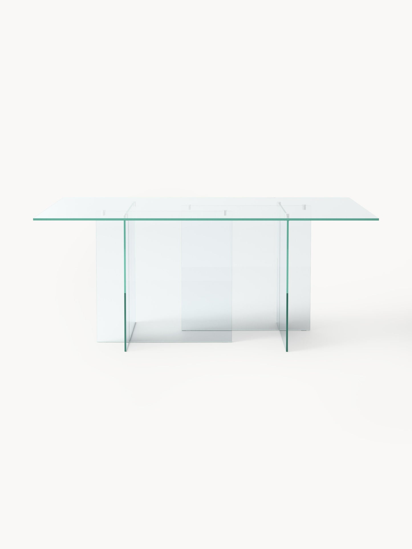 Simpales Anouk Dining Table, Glass, 180 x 90 cm