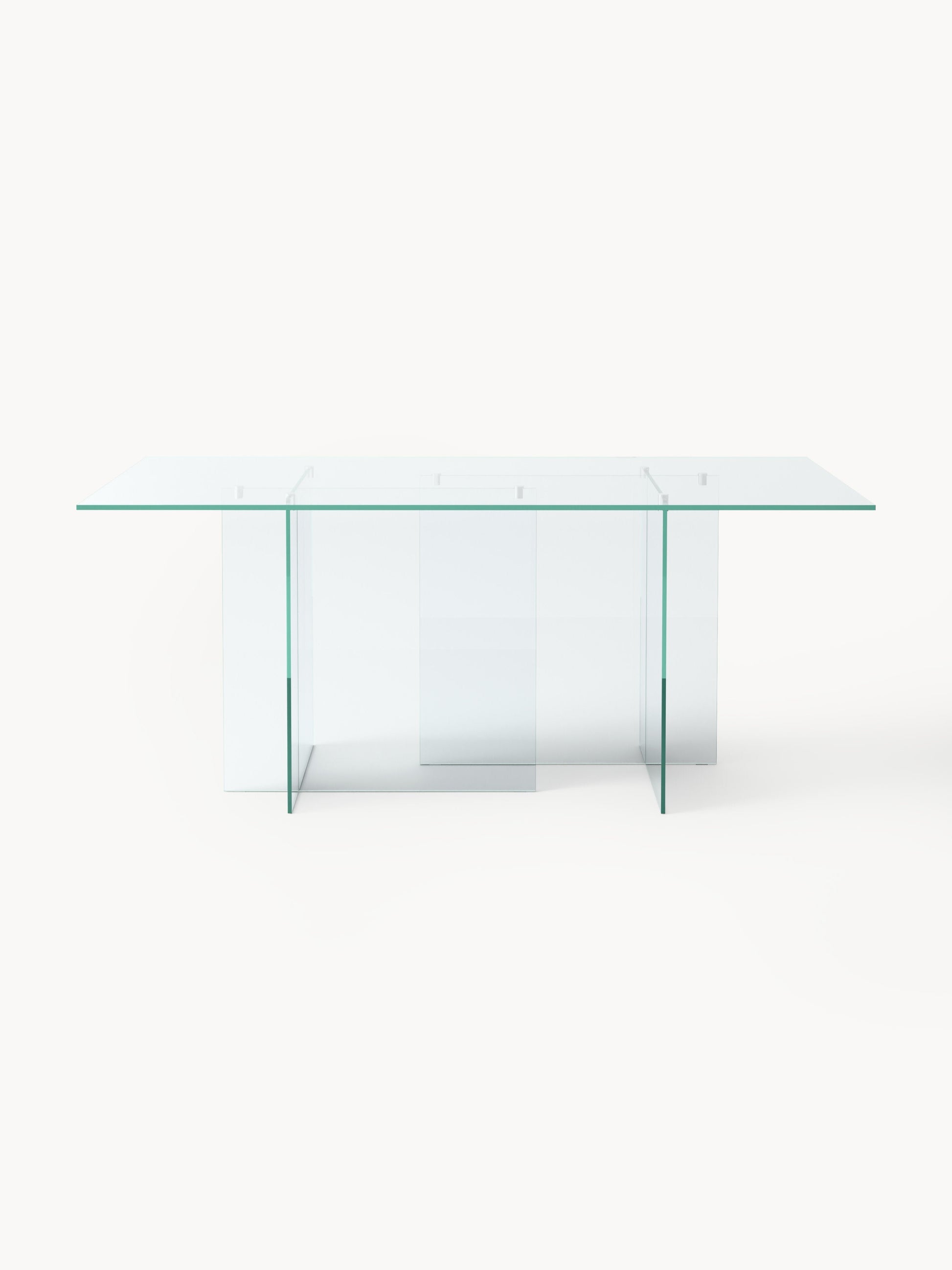 Simpales Anouk Dining Table, Glass, 180 x 90 cm