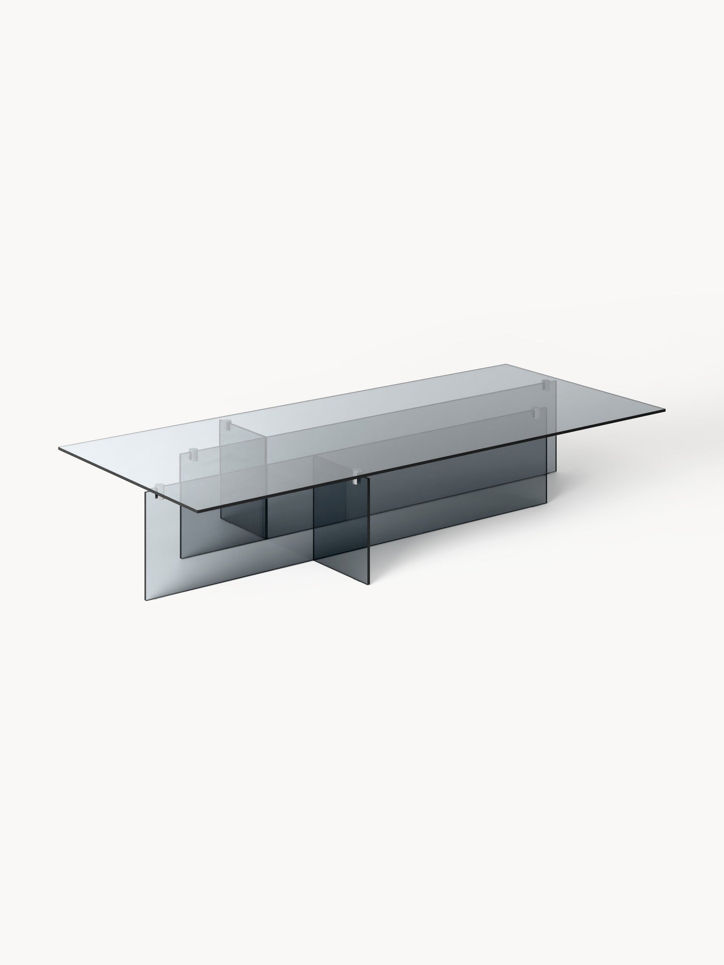 Simpales Anouk Large Coffee Table, W 160 cm, in Glass
