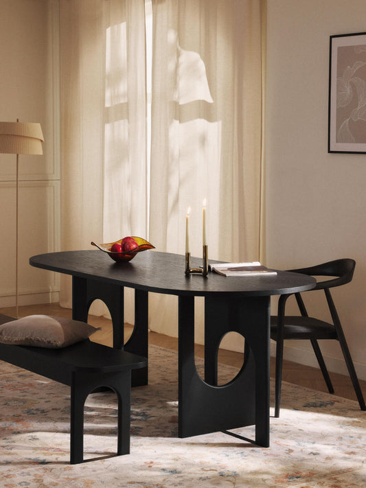 Simpales Apollo Dining Table, Oval Shape, in Various Sizes