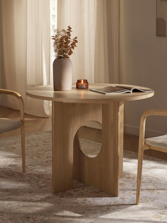 Simpales Apollo Dining Table, Round Shape, in Various Sizes
