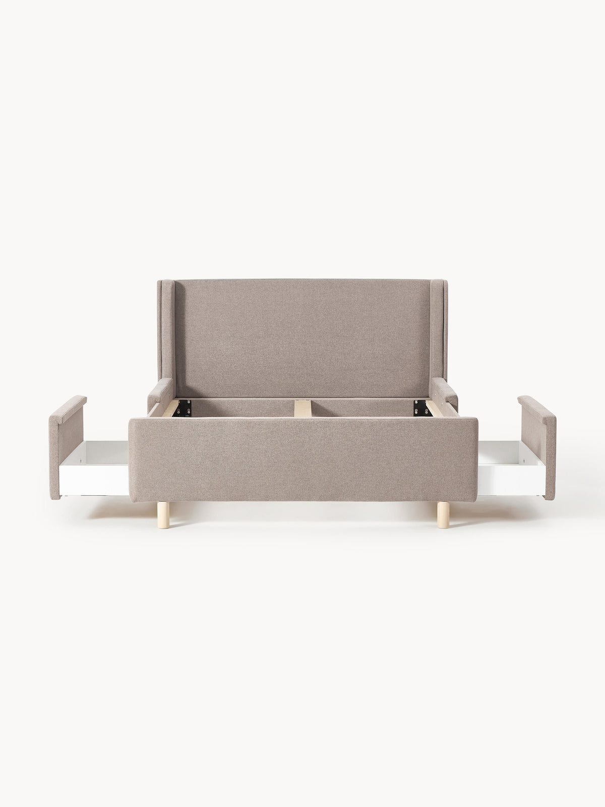 Simpales Arche Upholstered Bed Frame with Drawers