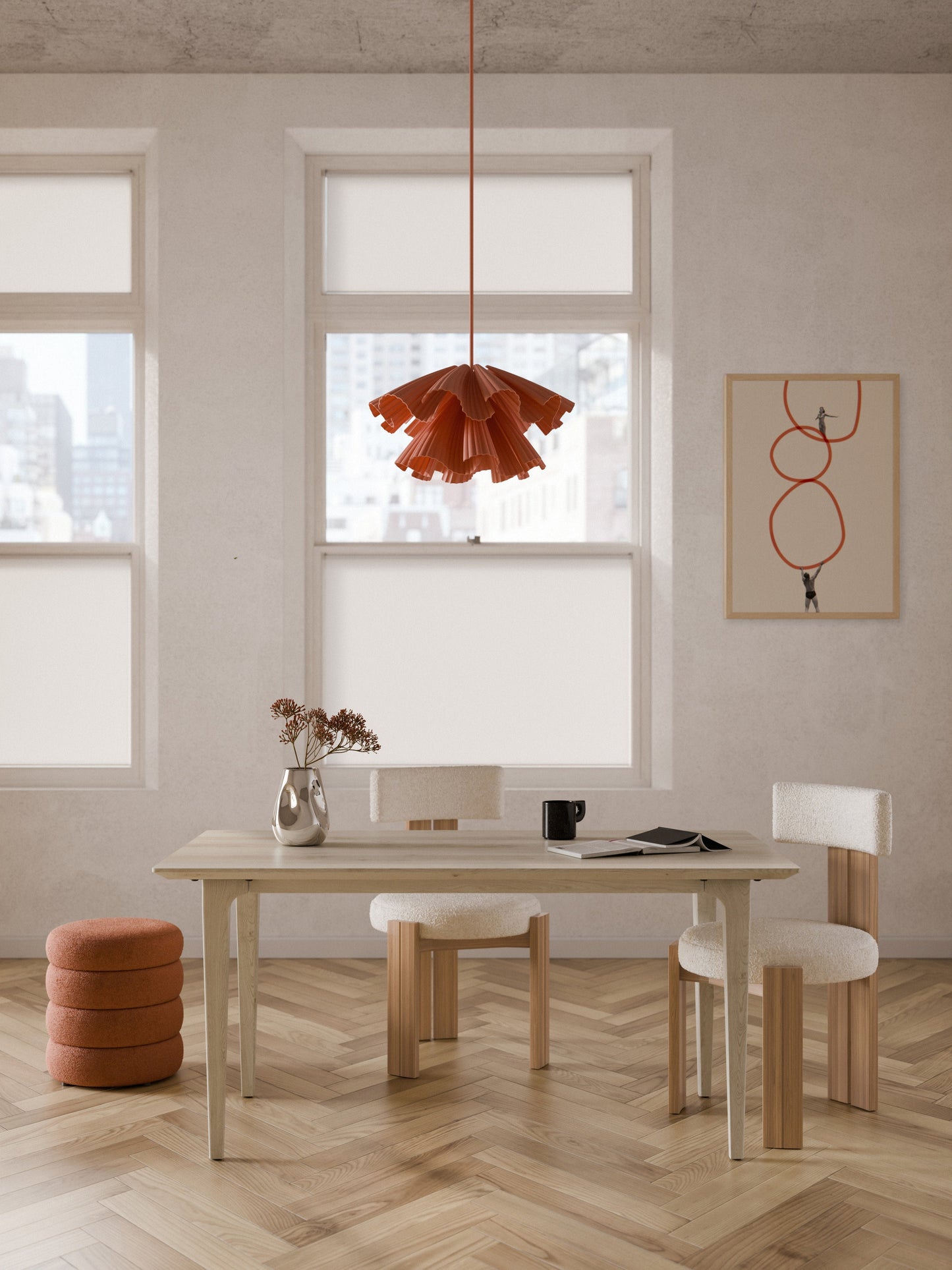 Simpales Archie Dining Table, Oak, in Various Sizes