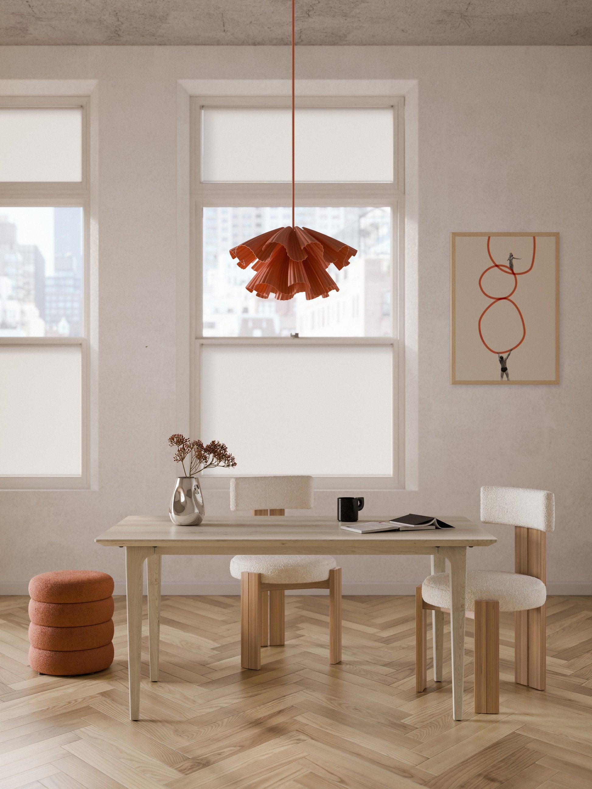 Simpales Archie Dining Table, Oak, in Various Sizes