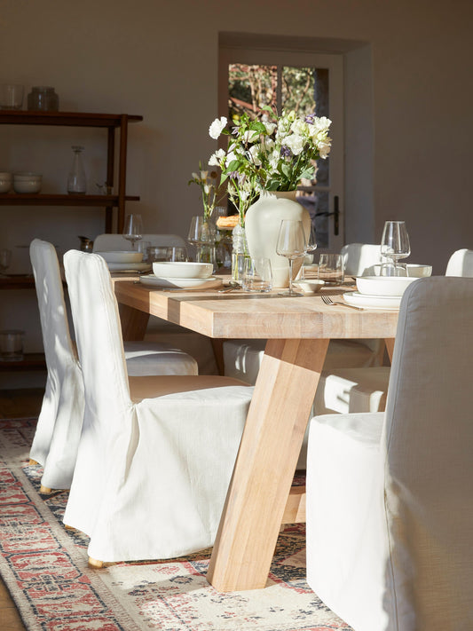 Simpales Ashton Dining Table, Oak, in Various Sizes