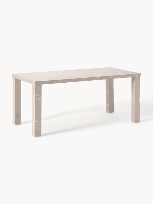 Simpales Carl Dining Table with Marble Look, 180 x 90 cm