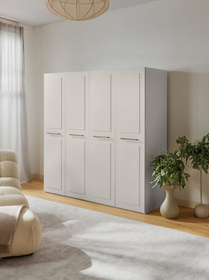 Simpales Charlotte Modular Wardrobe, Hinged-Door, 200 cm Wide, in Various Sizes