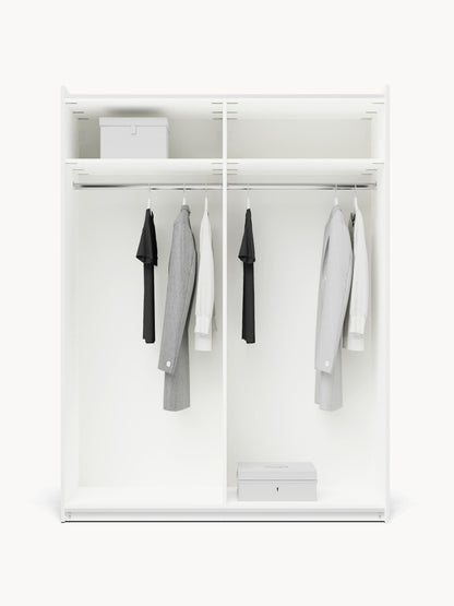 Simpales Charlotte Modular Wardrobe, Sliding-Door, 150 cm Wide, in Various Sizes