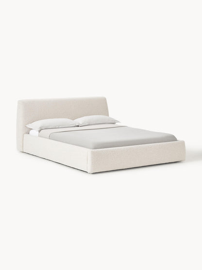 Simpales Cloud Bed, Upholstered in Bouclé