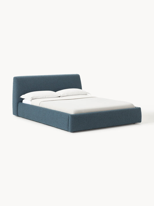 Simpales Cloud Bed, Upholstered in Bouclé