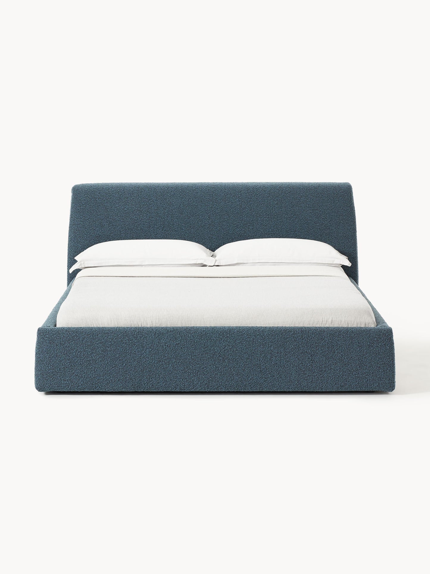 Simpales Cloud Bed, Upholstered in Bouclé