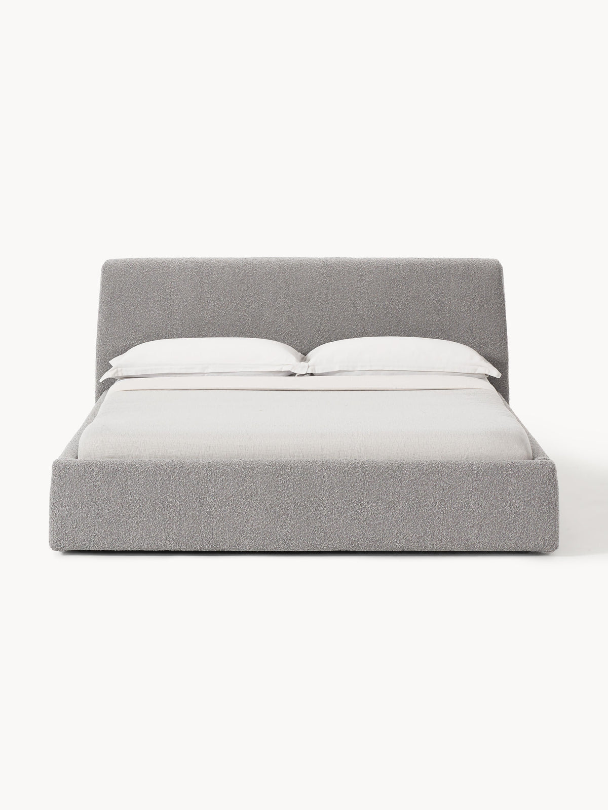 Simpales Cloud Bed, Upholstered in Bouclé