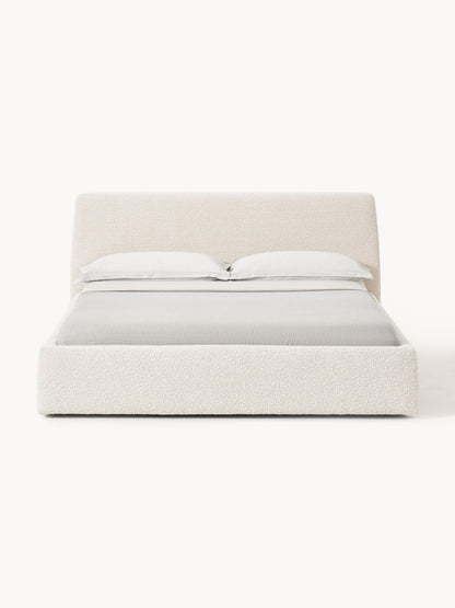 Simpales Cloud Bed, Upholstered in Bouclé