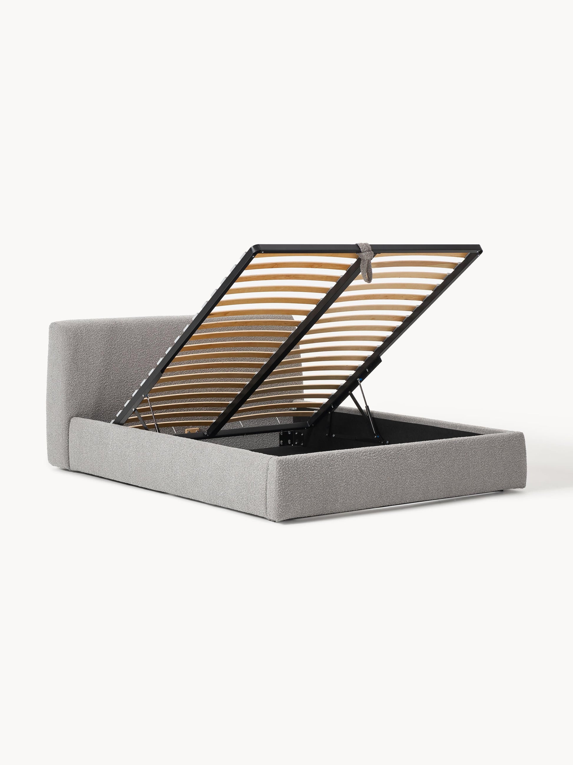 Simpales Cloud Storage Bed, Upholstered in Bouclé