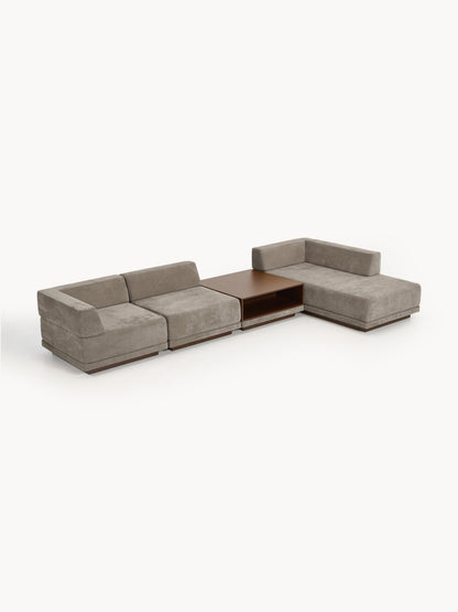 Simpales Colin Modular Corner Sofa with Coffee Table (4-Seater)