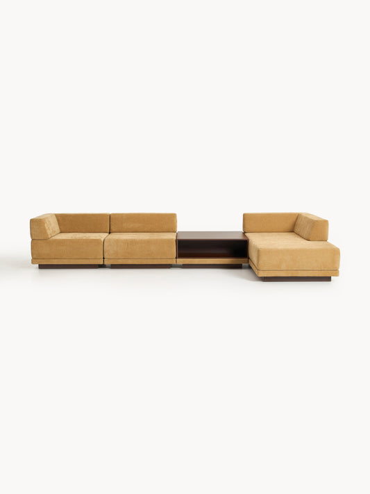 Simpales Colin Modular Corner Sofa with Coffee Table (4-Seater)