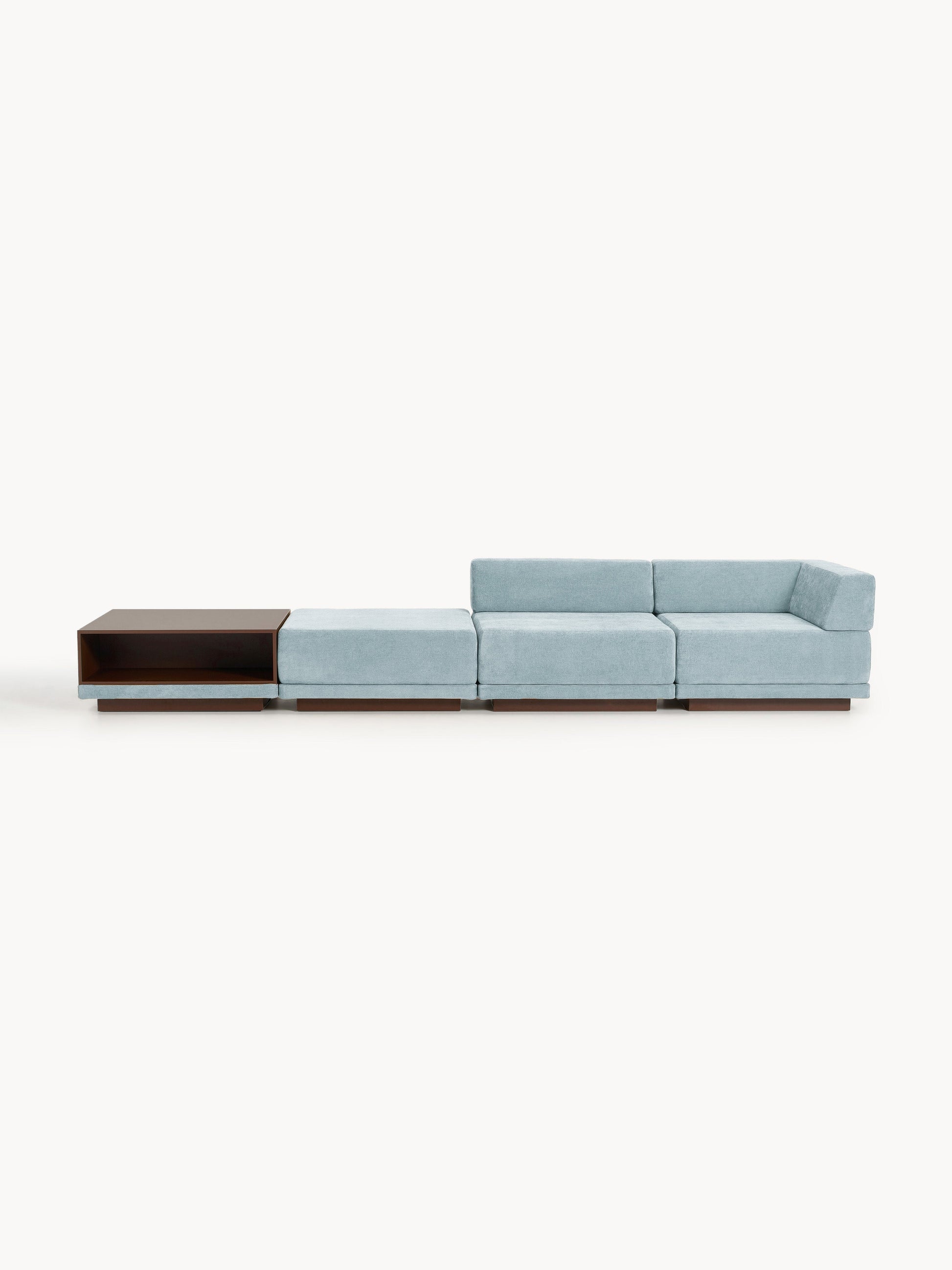 Simpales Colin Modular Sofa with Coffee Table & Ottoman (4-Seater)