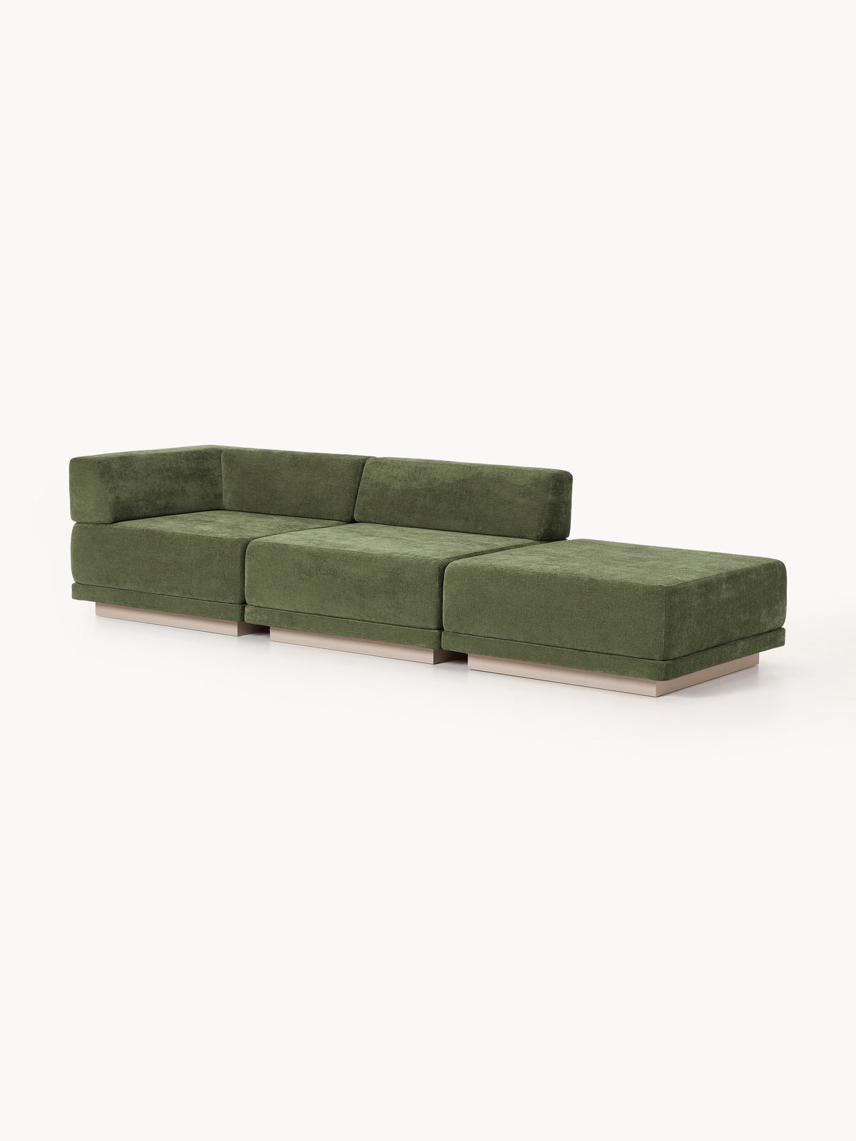Simpales Colin Sofa with Ottoman, Modular, 4-Seater
