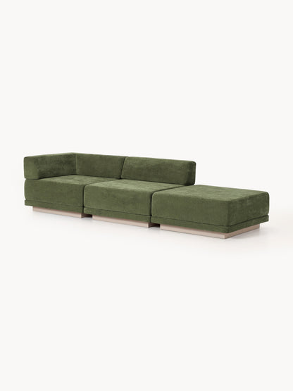 Simpales Colin Sofa with Ottoman, Modular, 4-Seater