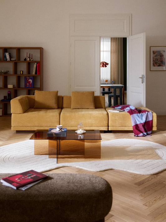 Simpales Colin Sofa with Ottoman, Modular, 4-Seater