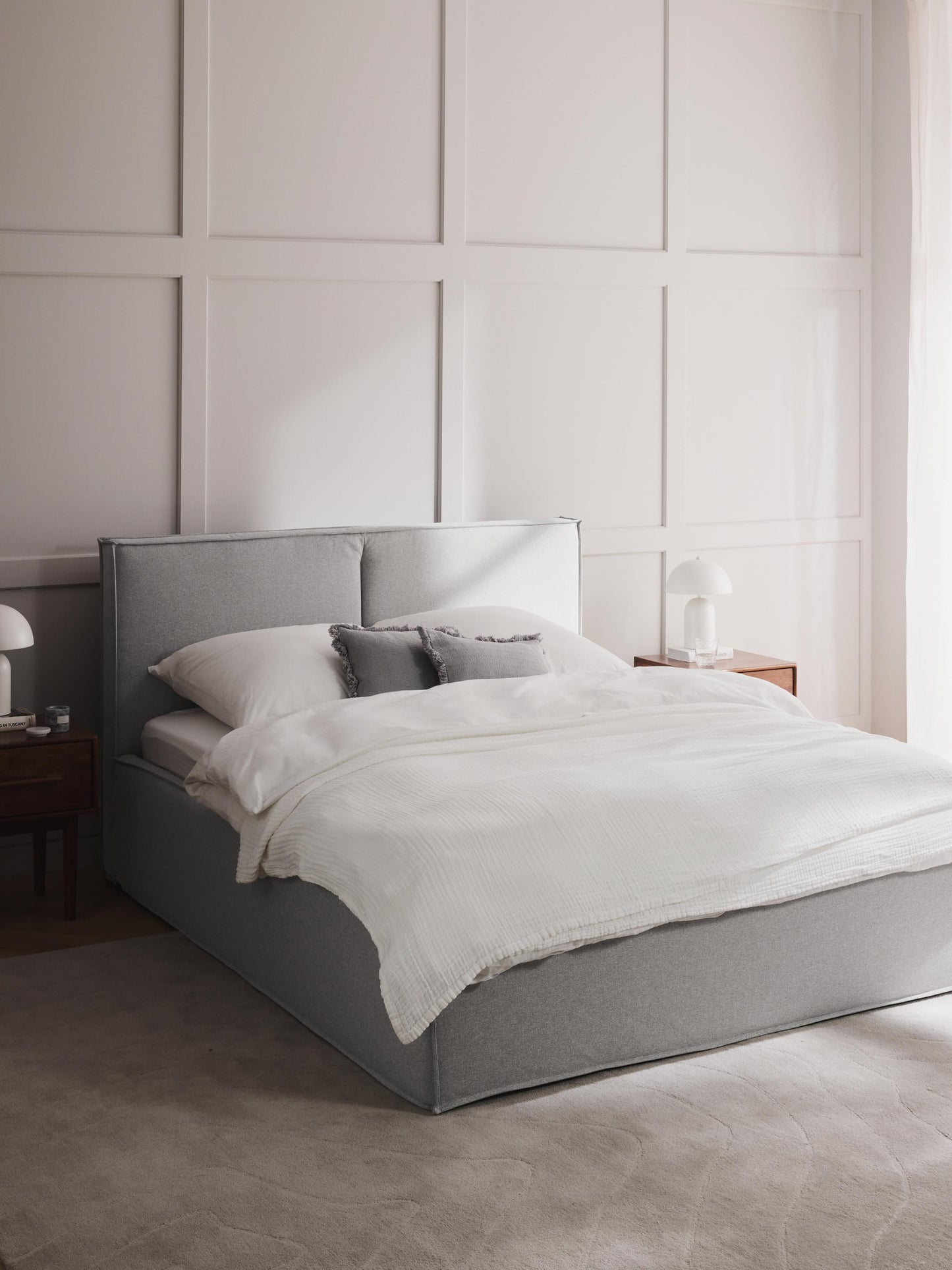 Simpales Dream Bed Frame, Upholstered
