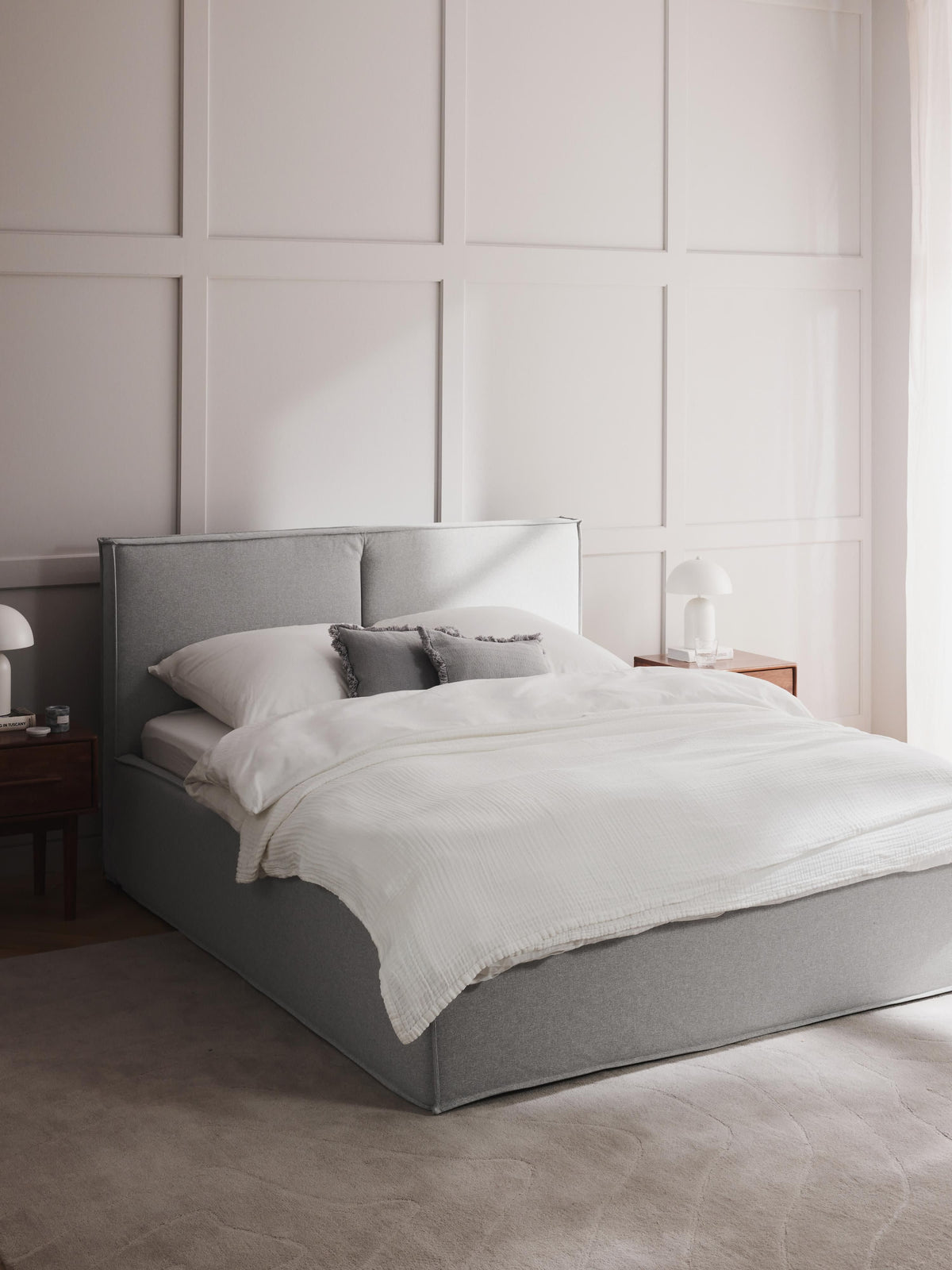 Simpales Dream Bed Frame, Upholstered