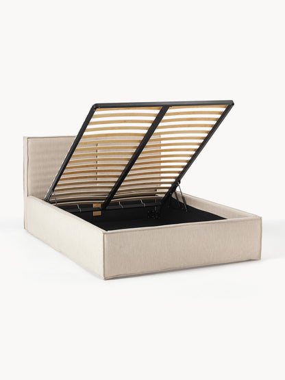 Simpales Dream Bed with Storage, Upholstered