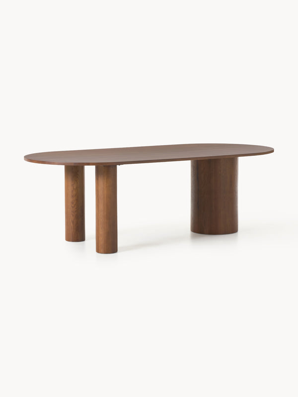 Simpales Dunia Oval Dining Table, Oak, in Various Sizes