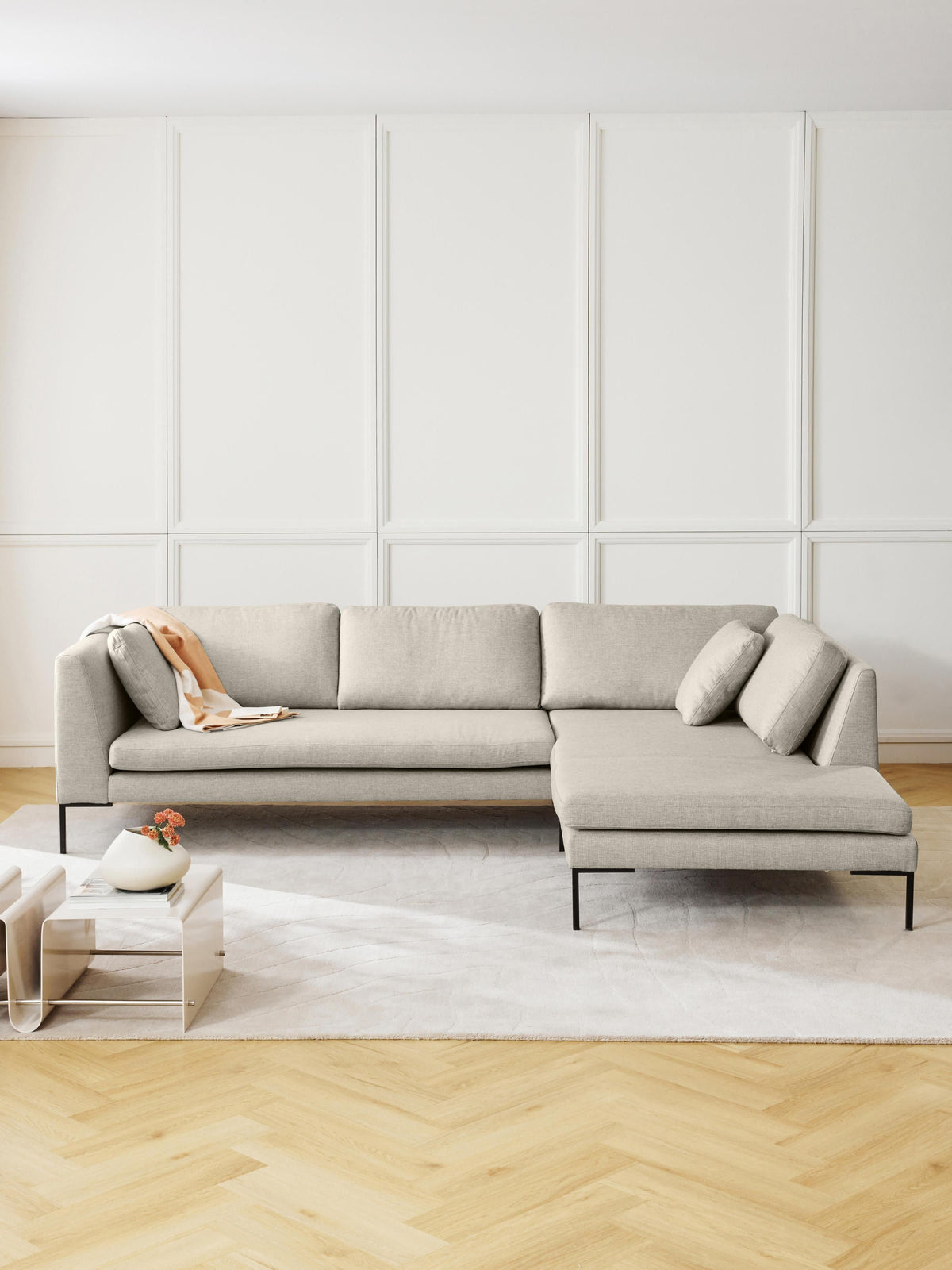 Simpales Emma Corner Sofa (Metal Legs)