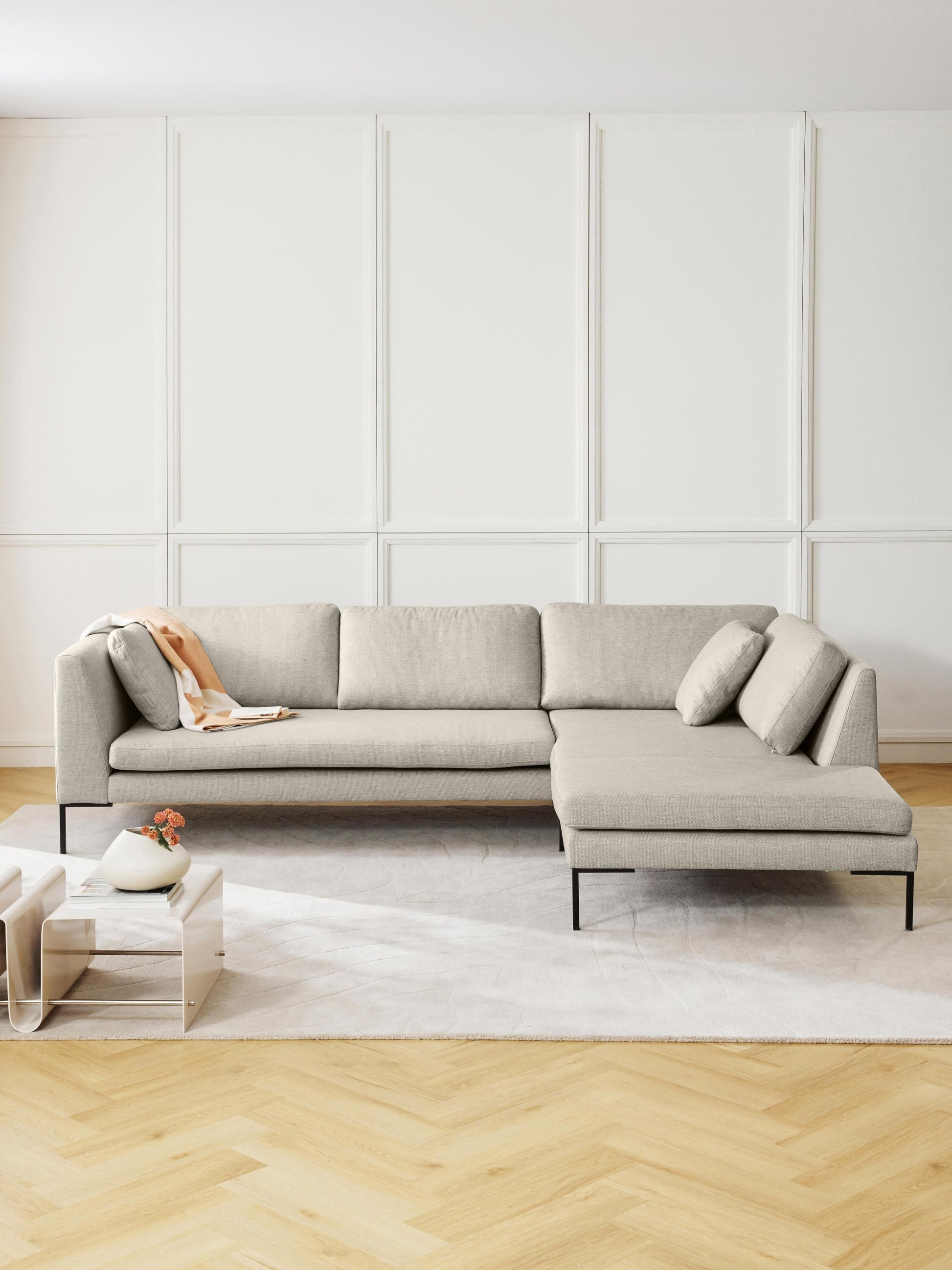 Simpales Emma Corner Sofa (Metal Legs)