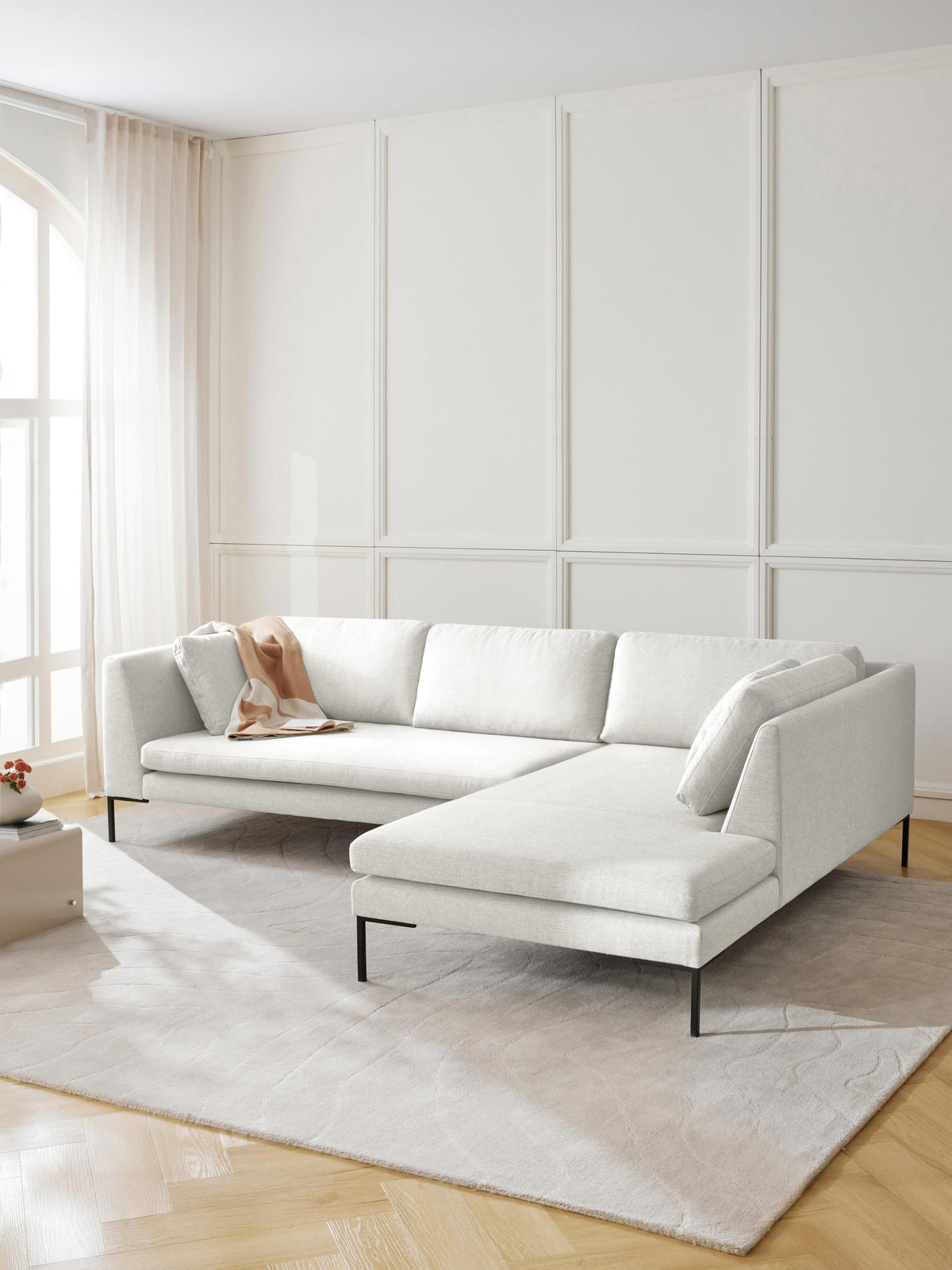 Simpales Emma Corner Sofa (Metal Legs)