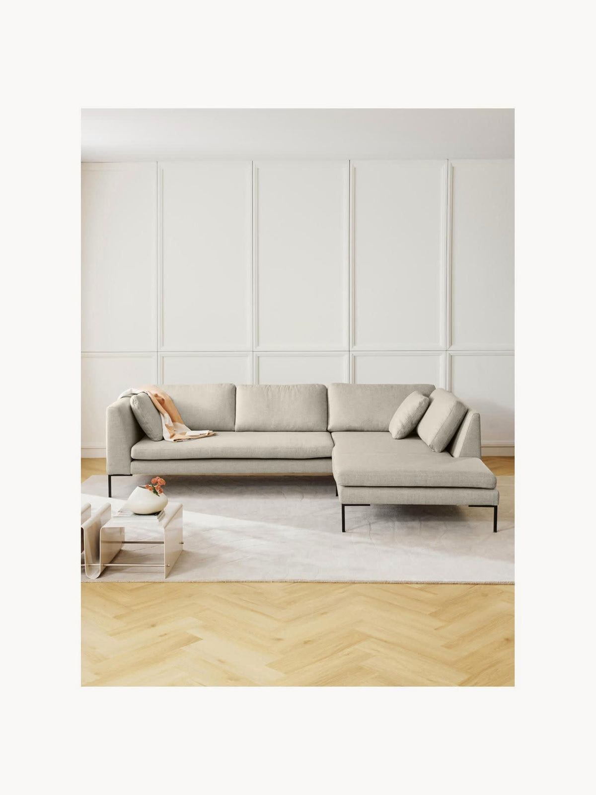 Simpales Emma Corner Sofa (Metal Legs)