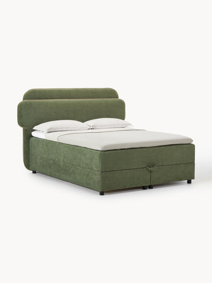 Simpales Enrica Bed with Box Spring and Storage