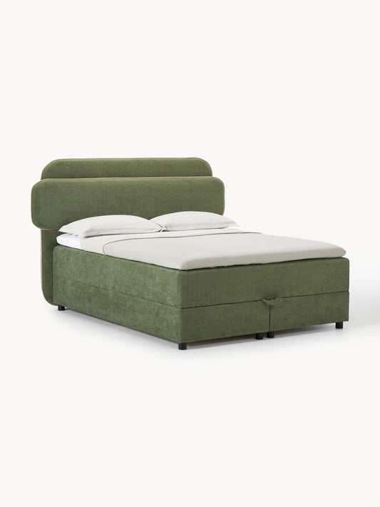 Simpales Enrica Bed with Box Spring and Storage