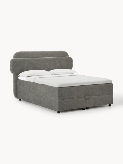 Simpales Enrica Bed with Box Spring and Storage
