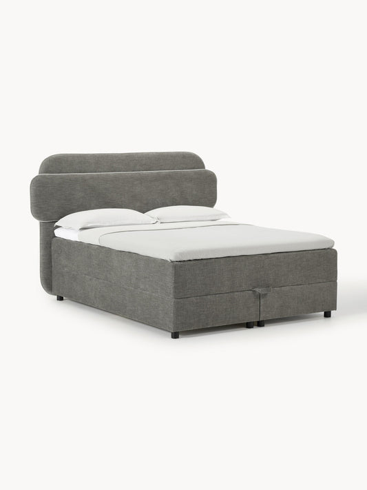 Simpales Enrica Bed with Box Spring and Storage