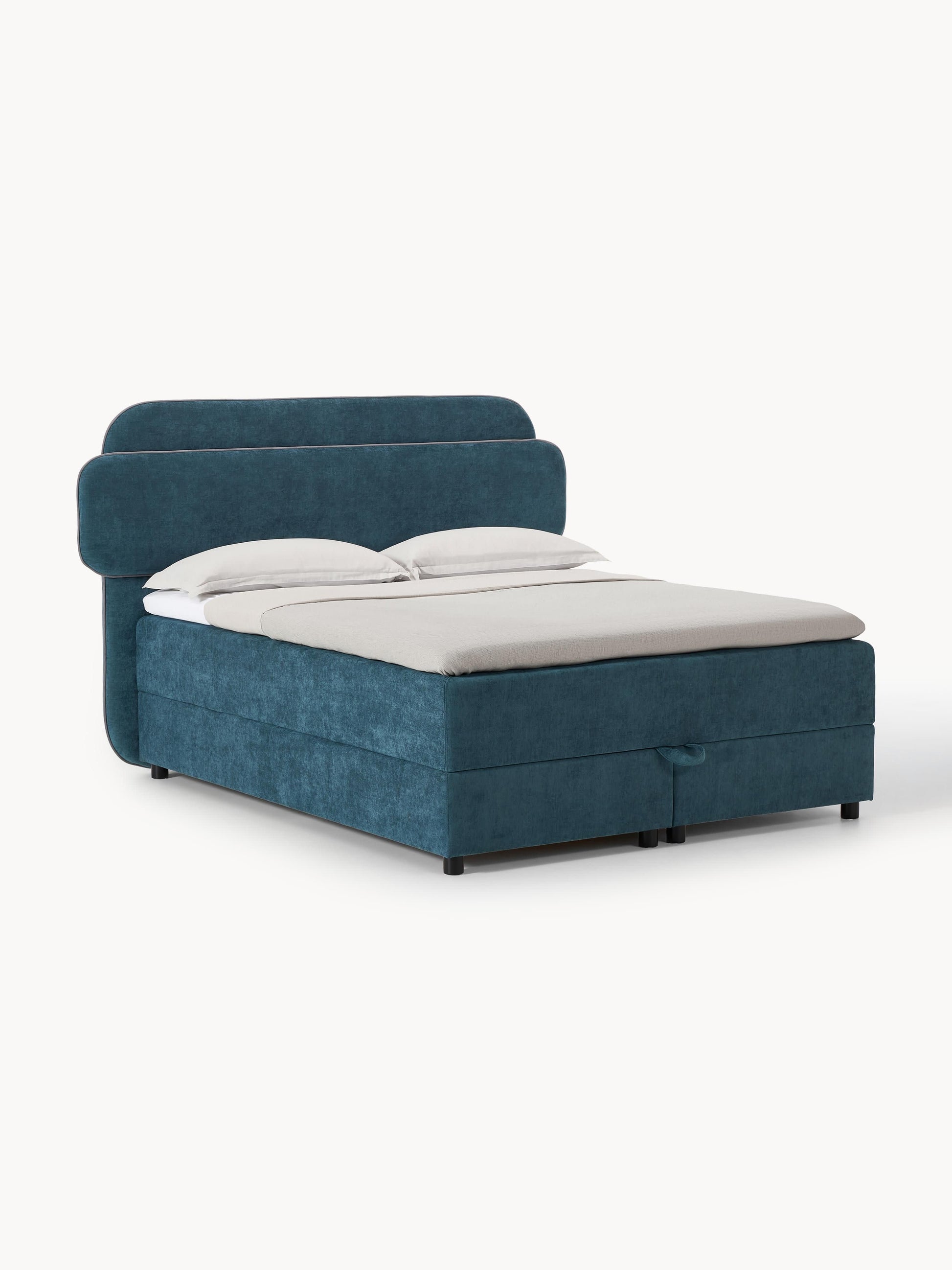 Simpales Enrica Bed with Box Spring and Storage