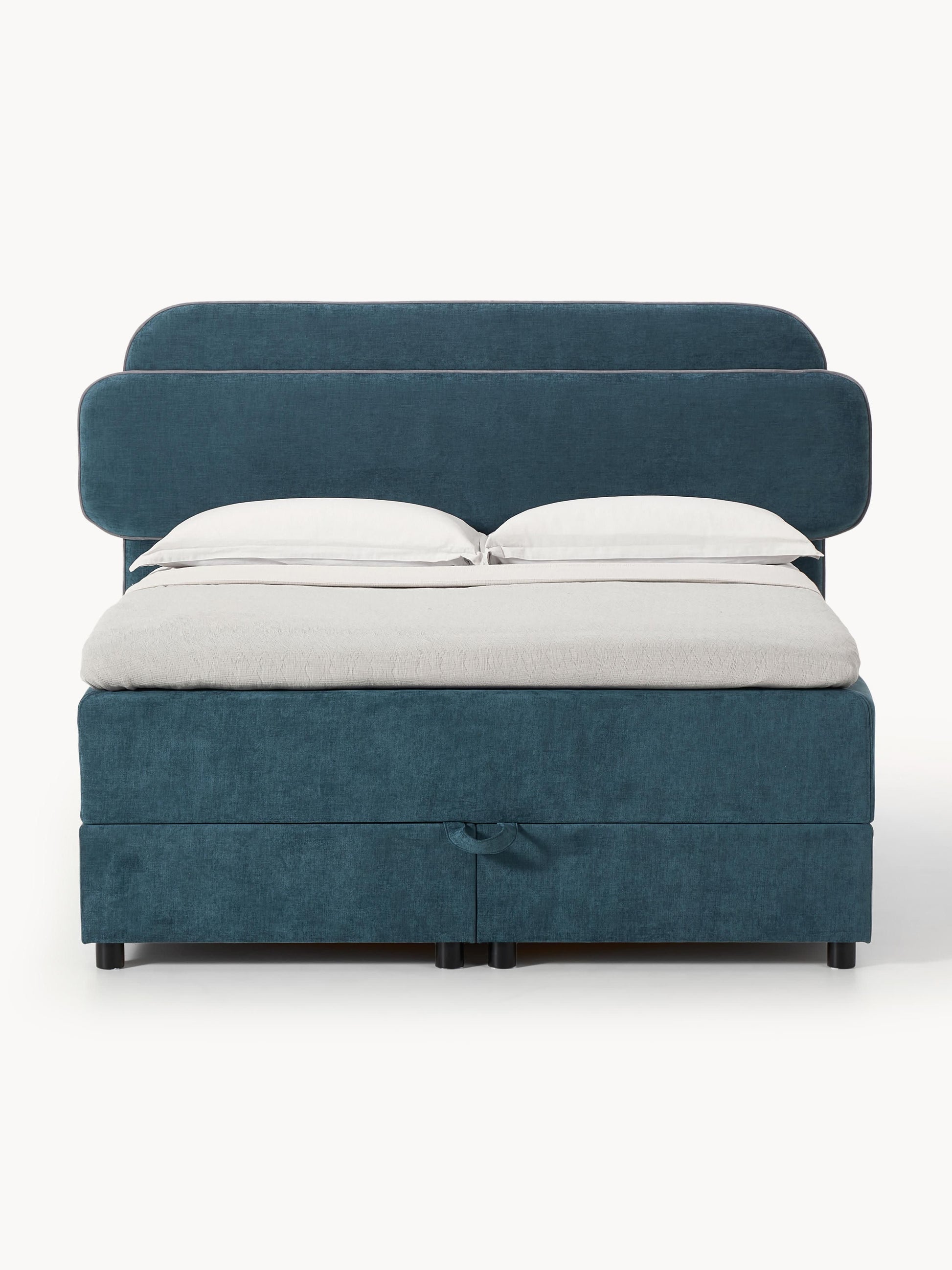 Simpales Enrica Bed with Box Spring and Storage