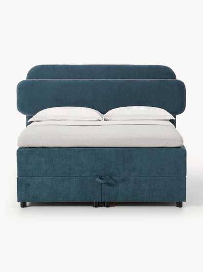 Simpales Enrica Bed with Box Spring and Storage