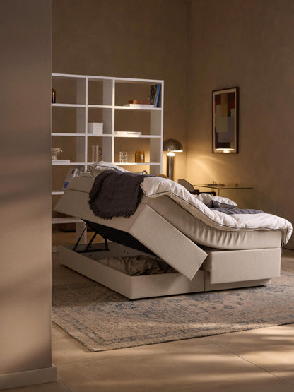 Simpales Enya Bed with Box Spring and Storage