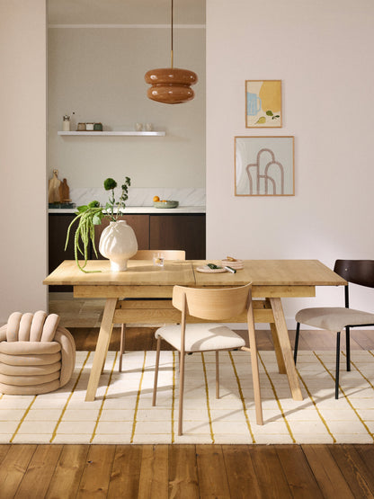 Simpales Ethan Dining Table with Extension, 180 - 220 x 100 cm