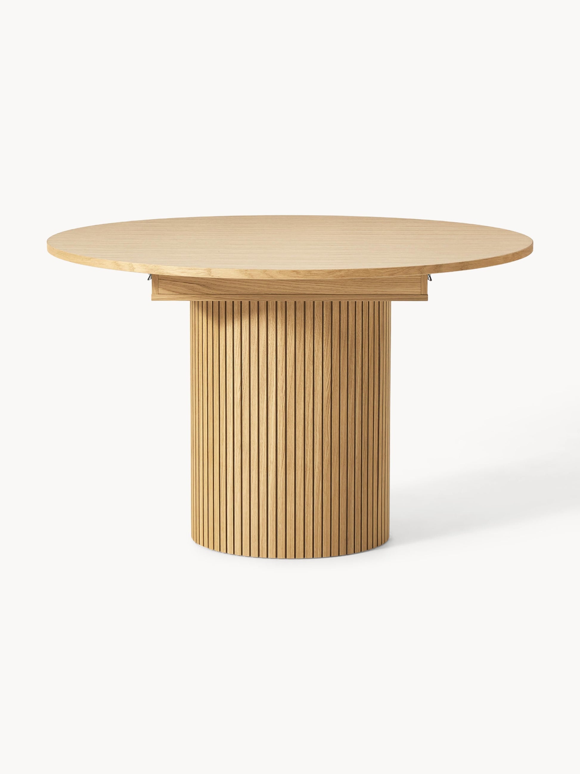 Simpales Filo Dining Table with Grooved Texture, Extendable, 120 - 160 x 75 cm