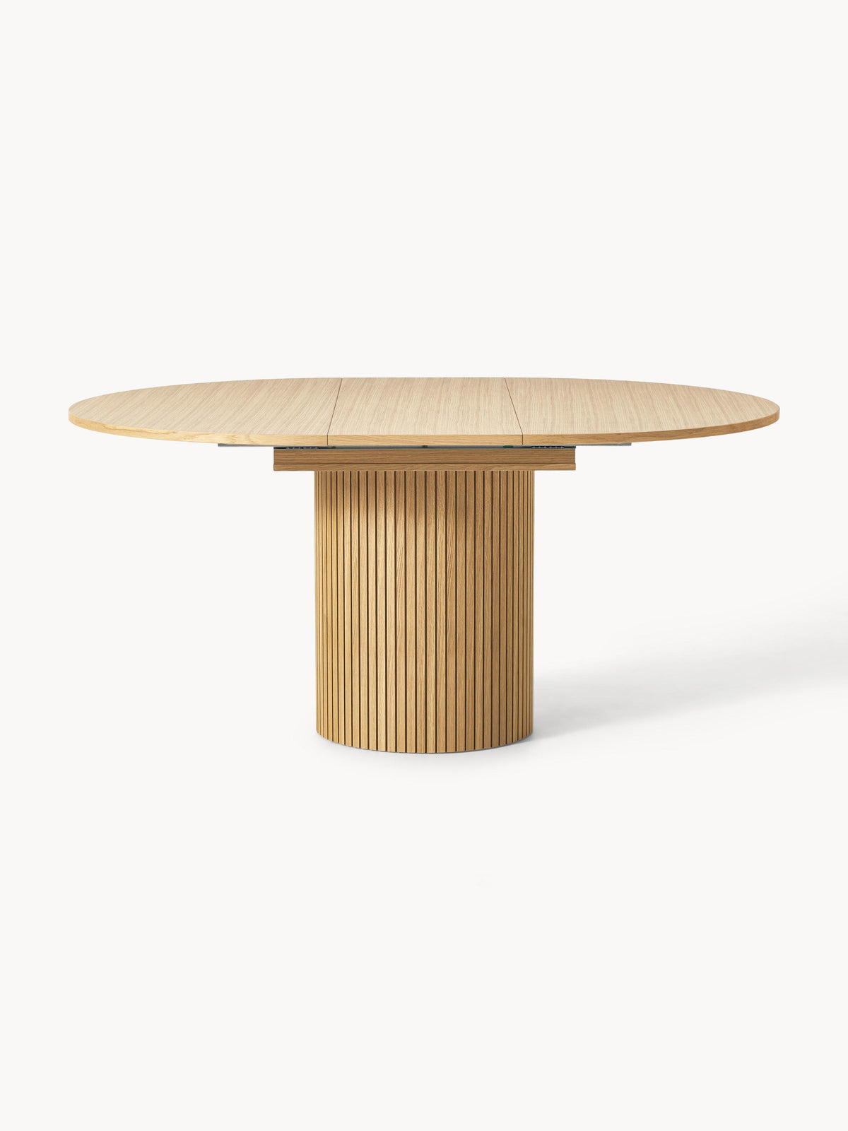 Simpales Filo Dining Table with Grooved Texture, Extendable, 120 - 160 x 75 cm