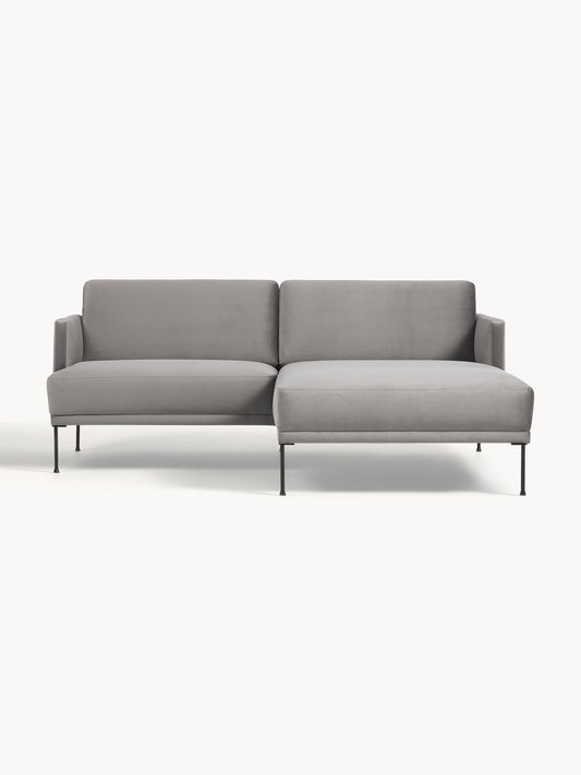 Simpales Fluente Small Corner Sofa, Velvet