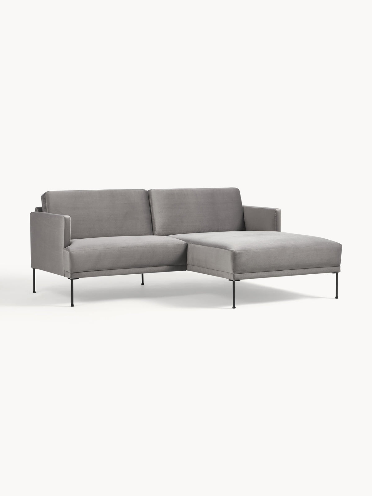 Simpales Fluente Small Corner Sofa, Velvet