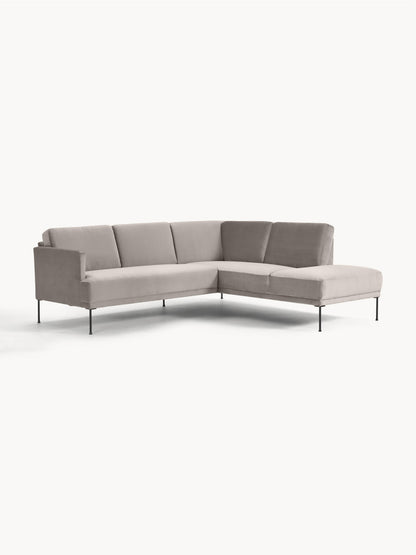 Simpales Fluente Velvet Sofa, Corner